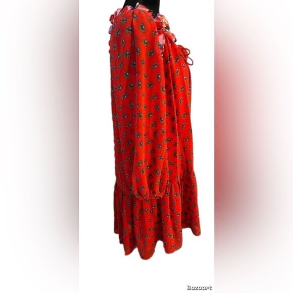 NWOT. Beltaine Womens Patterned Peasant Dress size M - Picture 6 of 10
